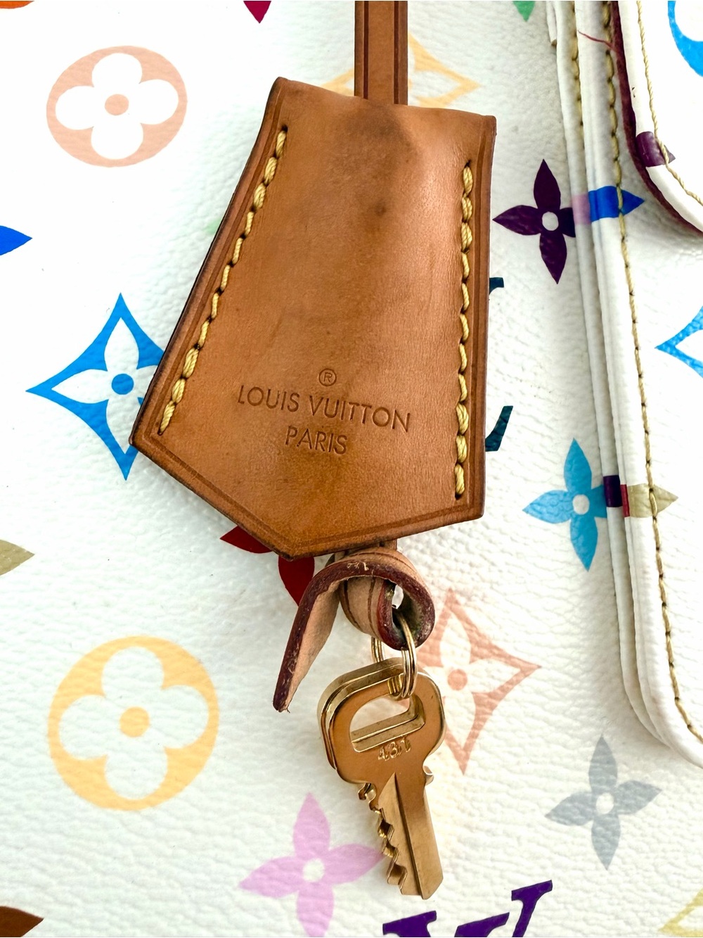 LOUIS VUITTON Multicolore Alma GM Murakami White M40441 - Picture 6 of 11